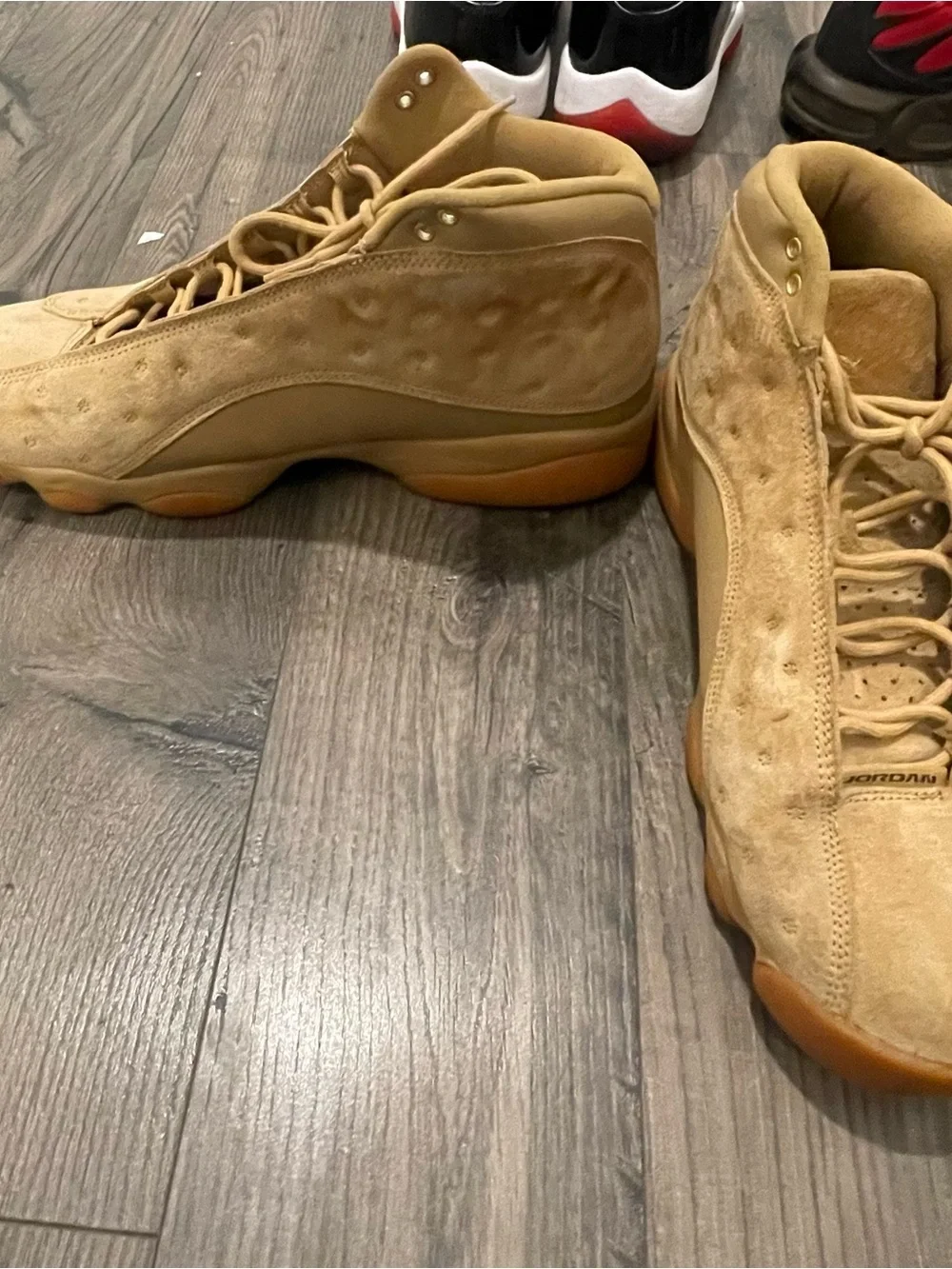 Jordan 13 Wheat Retro Tan Suede Sneakers